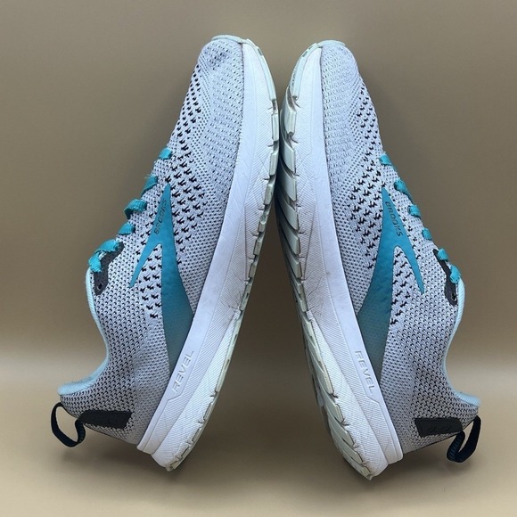 Brooks Revel 4 Grey Teal Athletic Running Shoes - Women's Size 6 USED - Picture 6 of 9